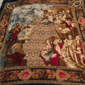 Art of the Scarf Tie Rack Italian Renaissance Art Scarf Made in Italy